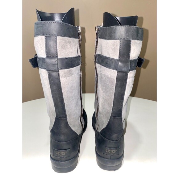 Ugg Australia Brystl Tall Boot Black Lace Up Tall Waterproof Leather 1095158 US9 - Picture 6 of 15